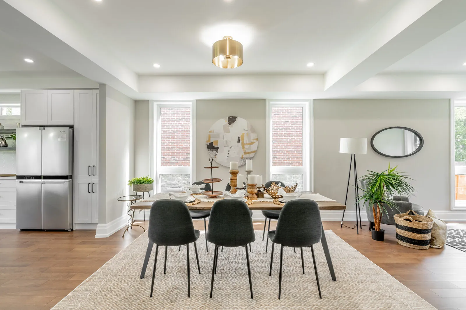 Front sitting room of the completed Rosebank home
