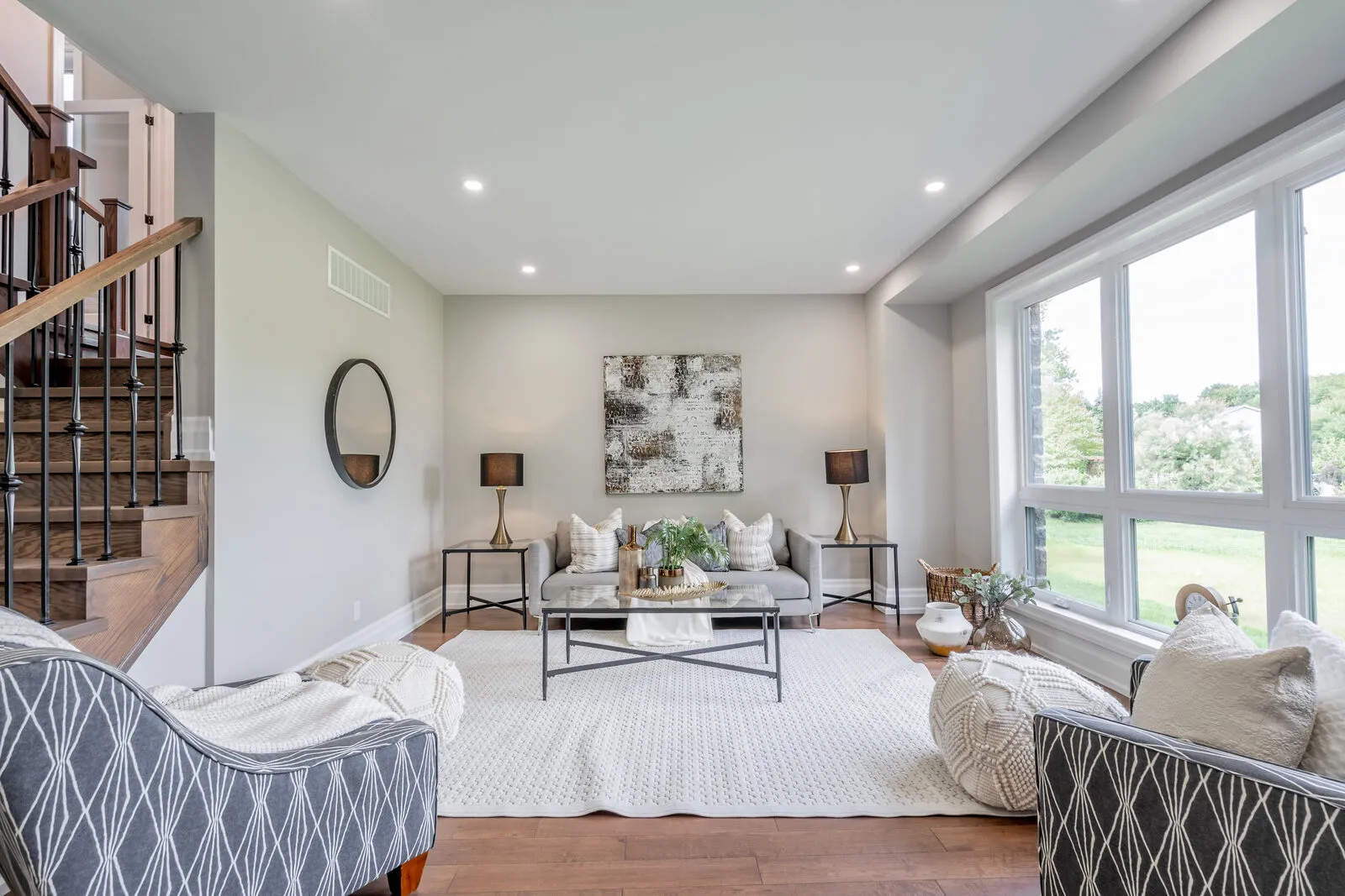 Living area of the completed Rosebank home