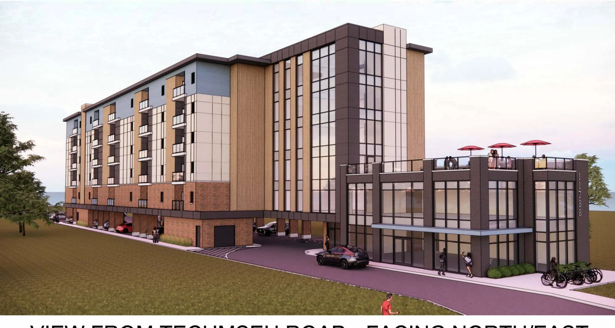 Rendering of the proposed Desjardins residential development